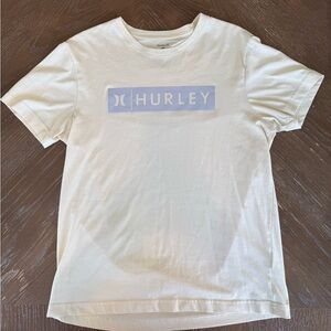 Hurley Cream and Yellow Short Sleeve Tee Casual Style